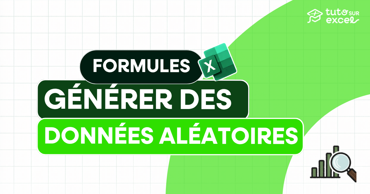 ALEA.ENTRE.BORNES : générer des données aléatoires dans Excel