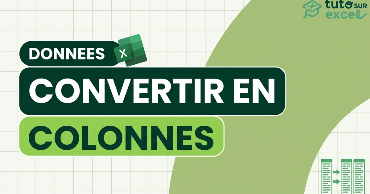 Texte en colonnes dans Excel : séparer un export collé dans une seule colonne