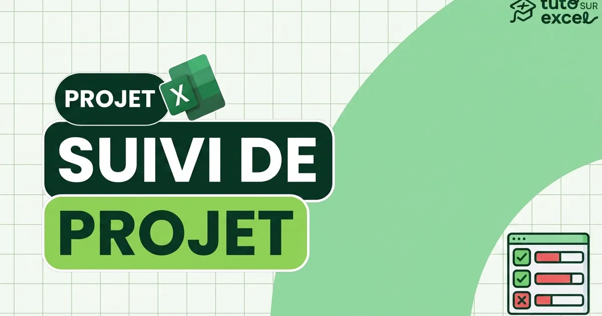 Tableau de suivi de projet Excel : icônes et barres d’avancement automatiques