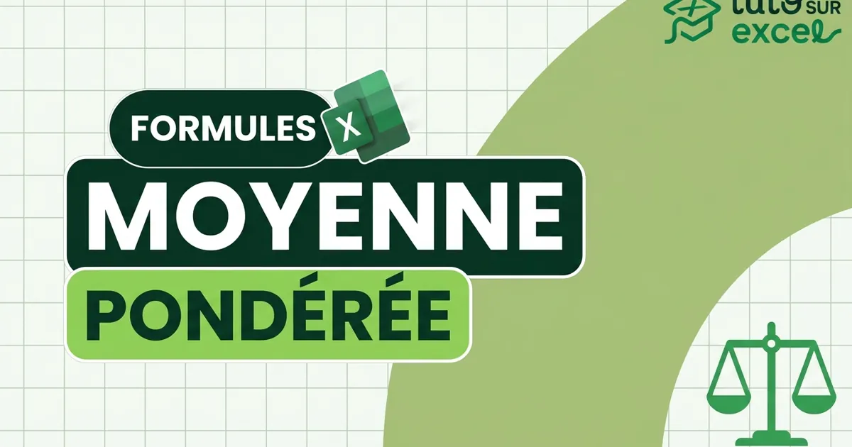 Moyenne pondérée dans Excel : la formule SOMMEPROD (tuto 2026)