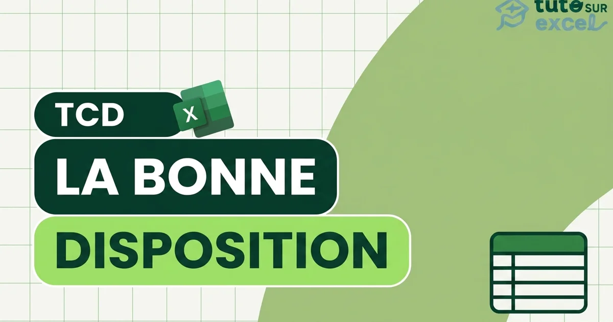 Disposition d'un tableau croisé dynamique : le réglage qui rend ton TCD enfin lisible
